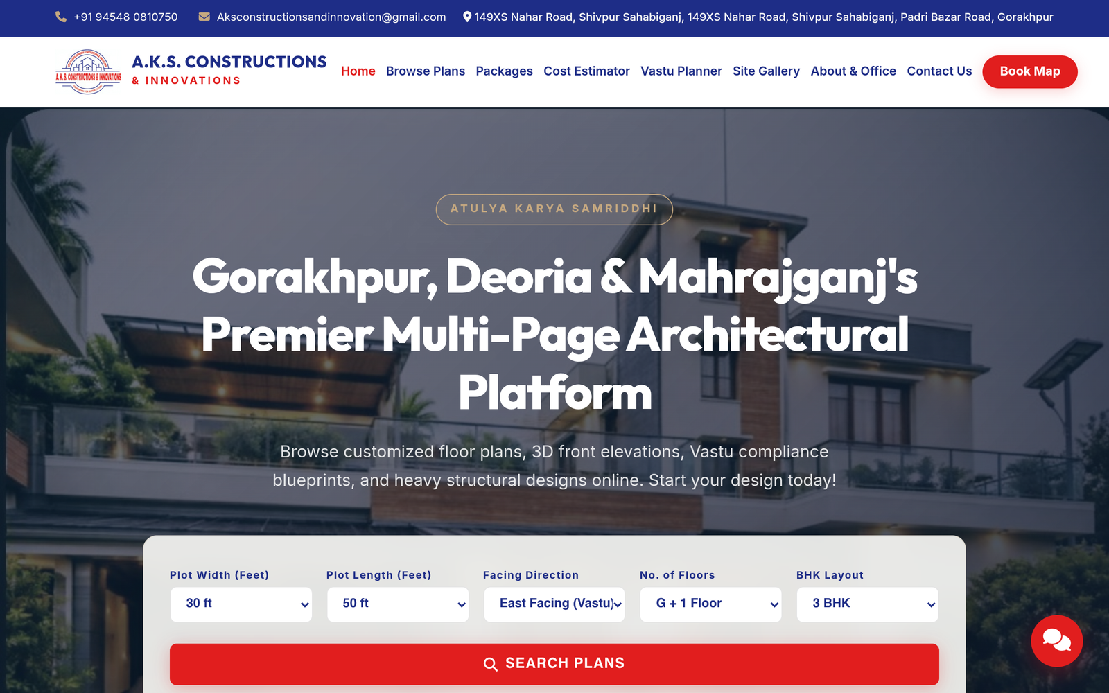 AKS Construction Homepage