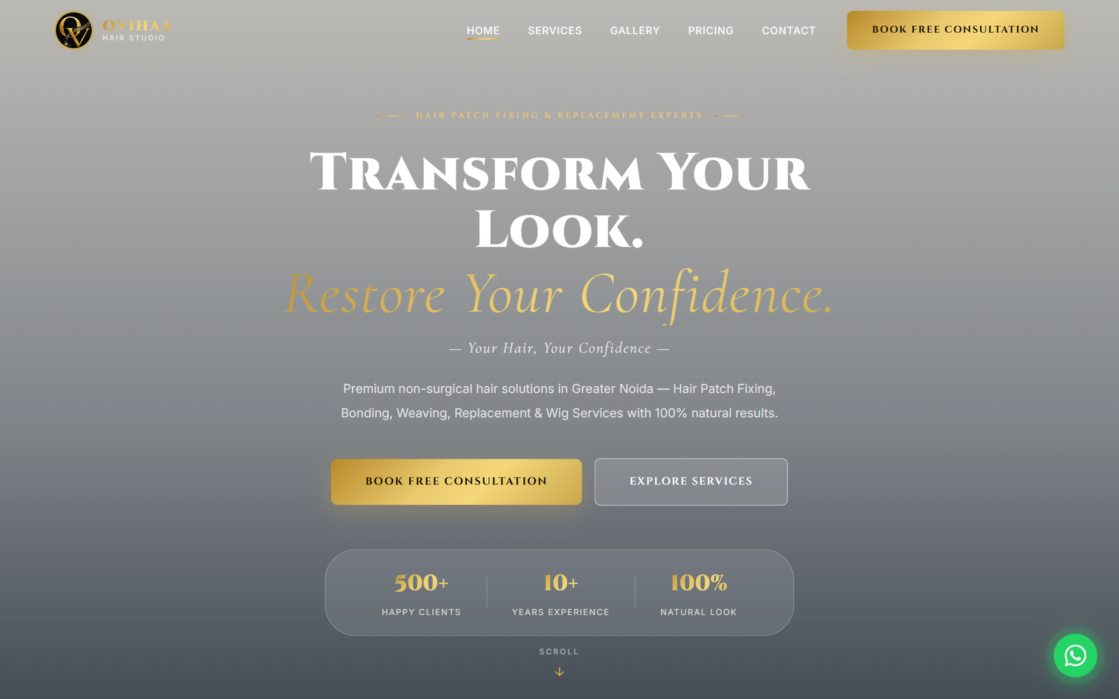 Ovihaa Hair Studio Screenshot