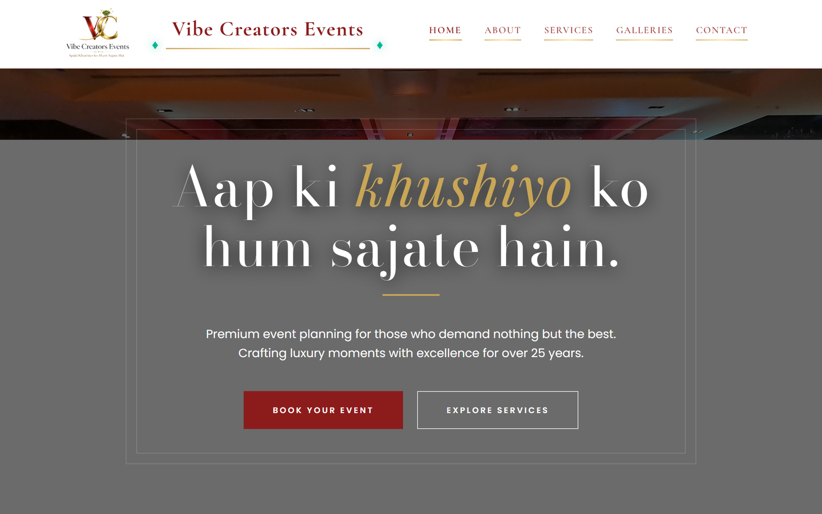 Vibe Creators Events Screenshot